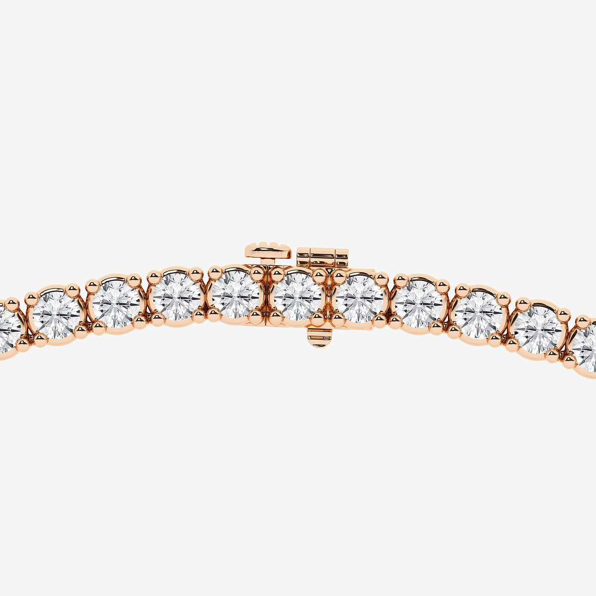 Additional Image 2 for  20 ctw Round Lab Grown Diamond Four Prong Graduated Tennis Necklace